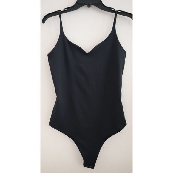 Express 90006CKM Women's Sz M Black Body Sculpting Compression Bodysuit - Picture 4 of 10
